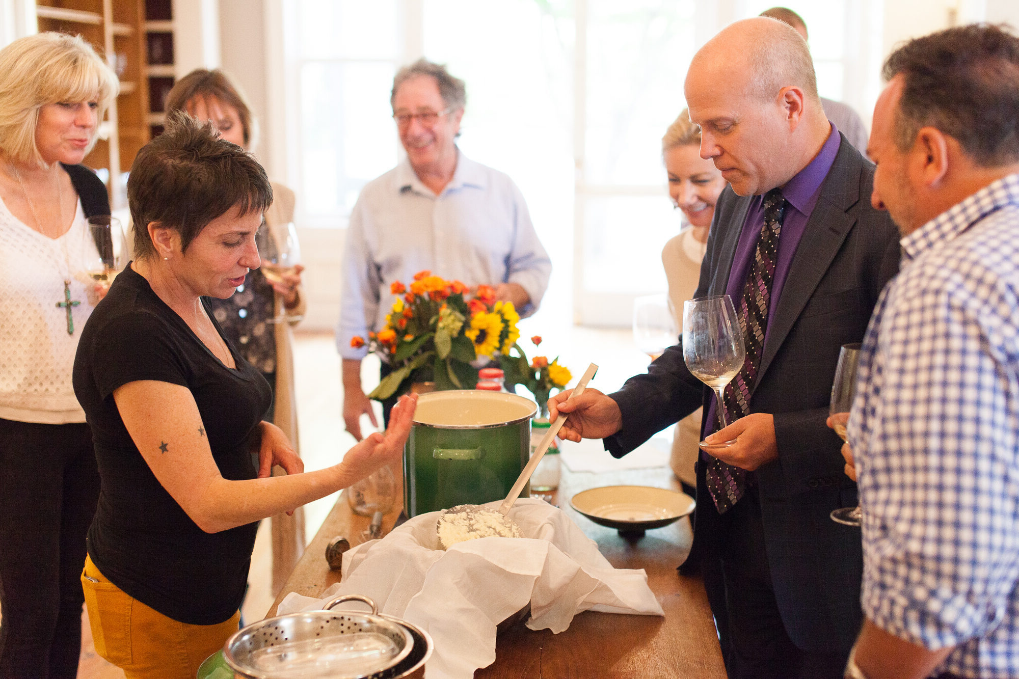 Cheese class hosted by Sheana Davis at the General's Daughter in Sonoma Calif. Photo by James Fanucchi
