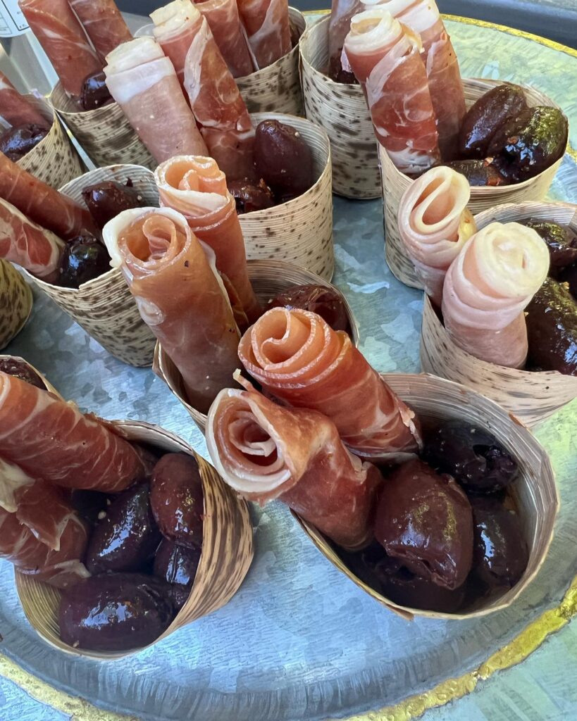 individual charcuterie is an option for special events
