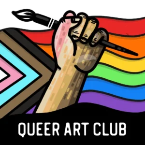 Queer Art Club Logo at the Sonoma Community Center
