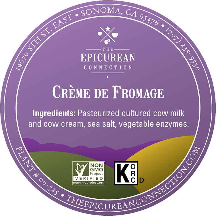 Crème de Fromage cheese label