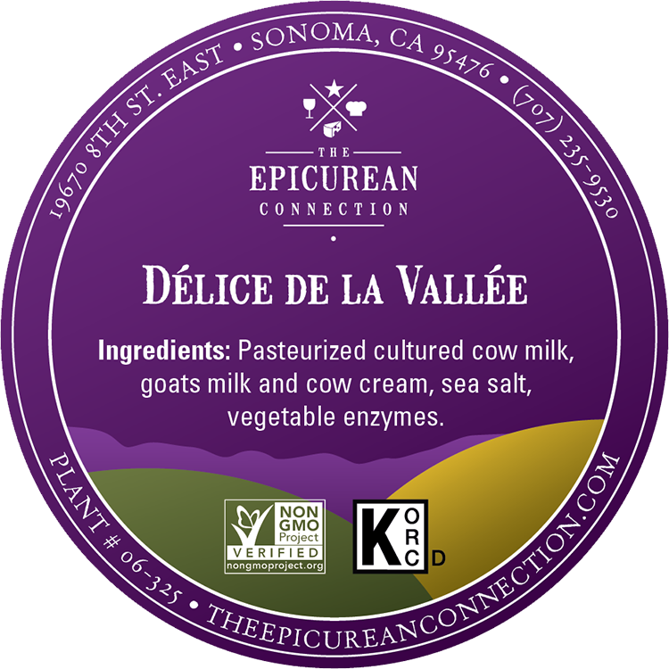 Délice de la Vallée cheese label